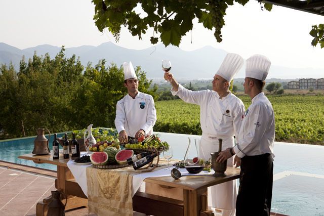 Cook, Chef, Swimming pool, Rural area, Agriculture, Farm, Cooking, Field, Chef's uniform, Plantation, 