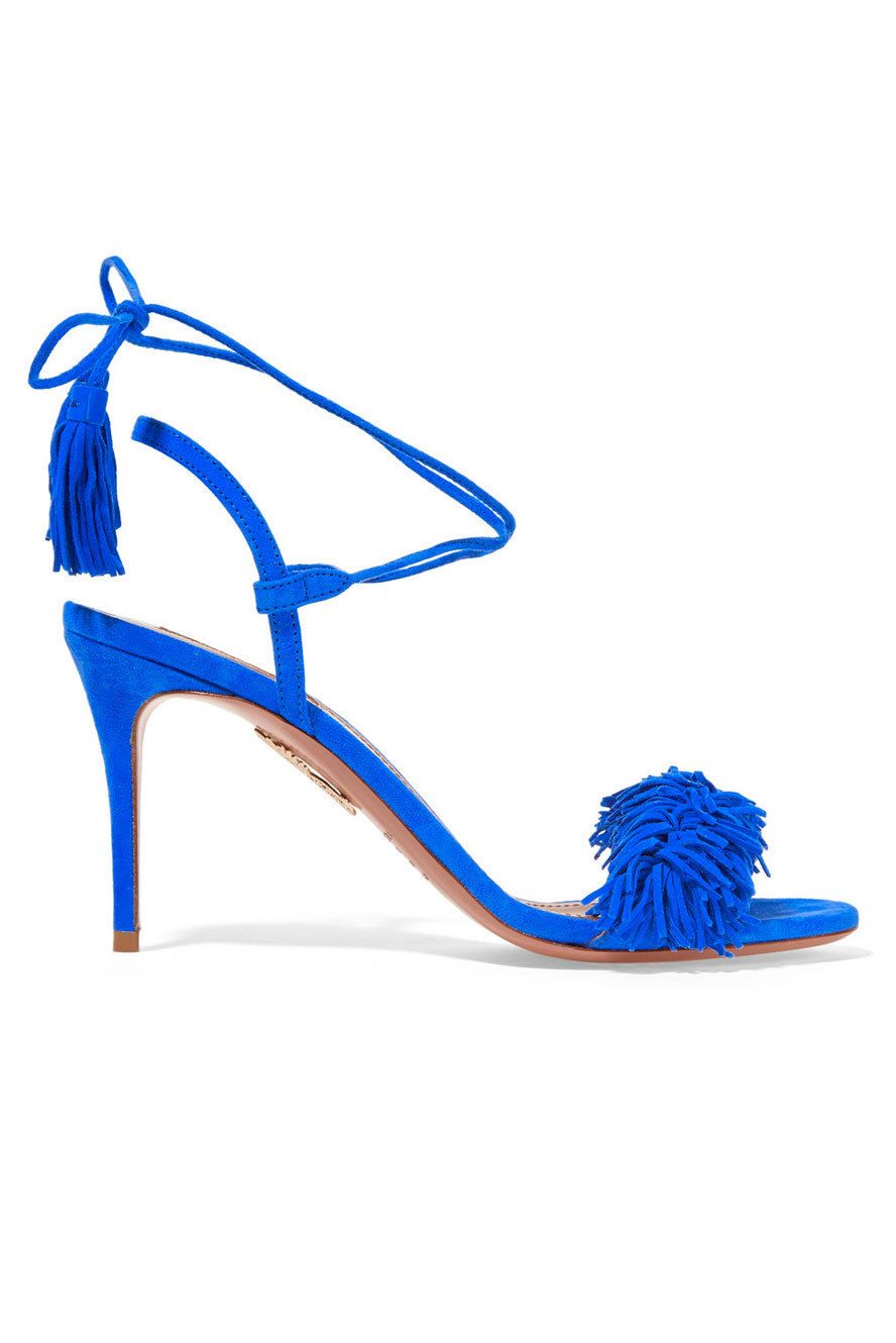 Blue, Sandal, High heels, Electric blue, Aqua, Azure, Brush, Teal, Cobalt blue, Turquoise, 