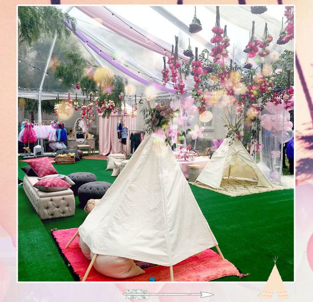 Decoration, Tent, Canopy, Pink, Wedding reception, Event, Ceremony, Textile, Architecture, Tablecloth, 