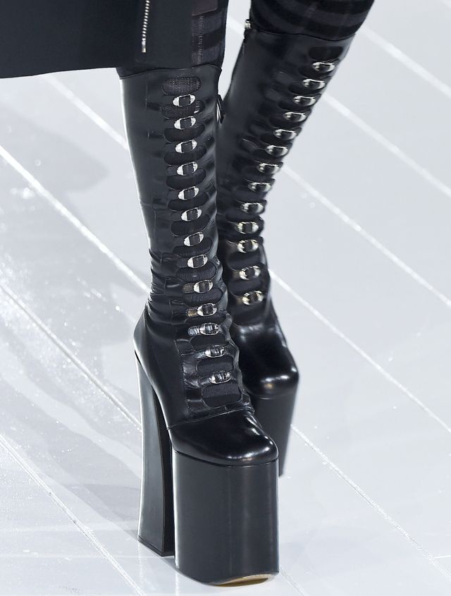 Leg, Joint, Human leg, High heels, Style, Sandal, Fashion, Black, Leather, Monochrome, 