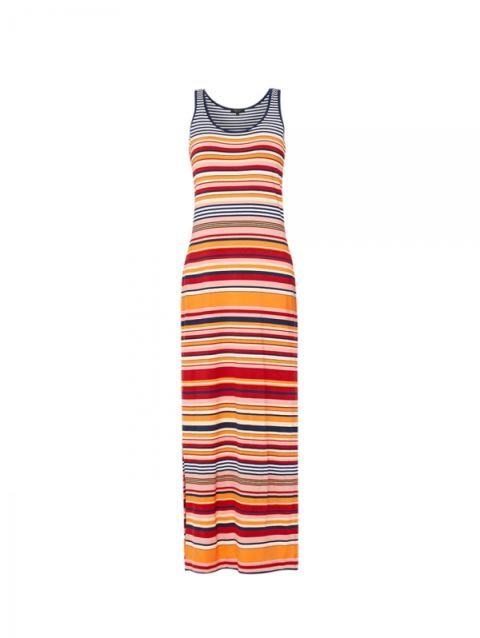 Textile, One-piece garment, Orange, Dress, Day dress, Pattern, Sleeveless shirt, Cocktail dress, Peach, Fashion design, 