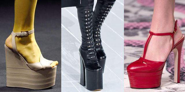 Footwear, Leg, Joint, Human leg, High heels, Style, Fashion, Black, Beige, Leather, 
