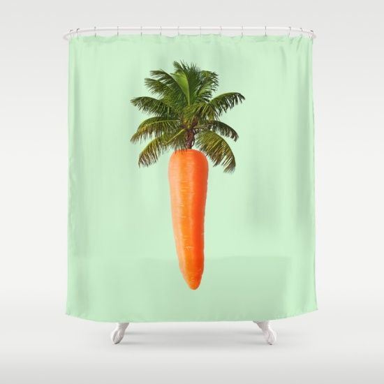<p>Palm carrot shower curtain, $68.00, verkrijgbaar via <a href="https://society6.com/product/palm-carrot_shower-curtain#s6-4345579p34a35v287" target="_blank">Society shop</a></p>