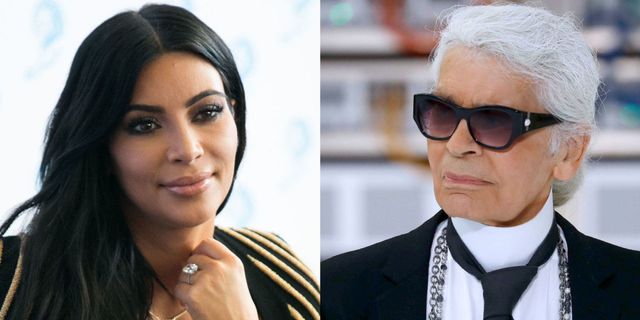 Kim Kardashian & Karl Lagerfeld