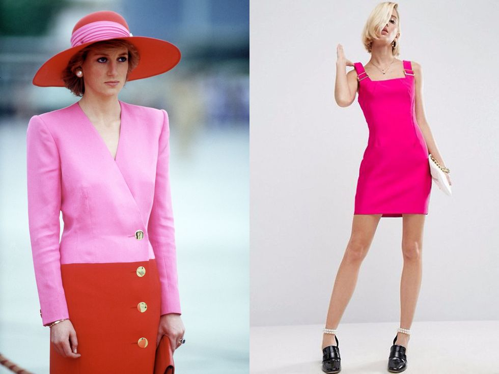 Clothing, Sleeve, Collar, Shoulder, Hat, Joint, Outerwear, Magenta, Pink, Formal wear, 
