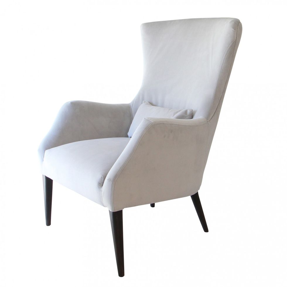 Alfred Birch Salon Chair Silver designklassieker lookalike egg chair