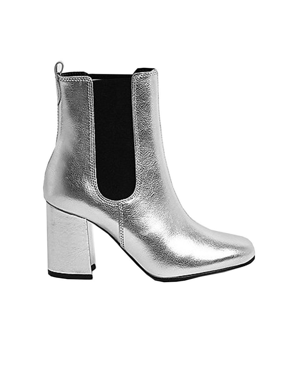 Boot, White, Black, Grey, Silver, Synthetic rubber, Leather, Steel, Foot, 