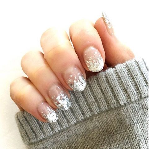 <p><span class="redactor-invisible-space" data-verified="redactor" data-redactor-tag="span" data-redactor-class="redactor-invisible-space">Sometimes a touch of sparkle is all you need. Try this silver-dipped look by applying glitter polish to your tips, and gradually fading&nbsp;it into a bare half moon.&nbsp;</span></p><p><em data-redactor-tag="em" data-verified="redactor">Design by&nbsp;<span class="redactor-invisible-space" data-verified="redactor" data-redactor-tag="span" data-redactor-class="redactor-invisible-space"></span></em><a href="https://www.instagram.com/p/BEYvK6NE99R/" target="_blank"><em data-redactor-tag="em" data-verified="redactor">@naominailsnyc</em></a><br></p>