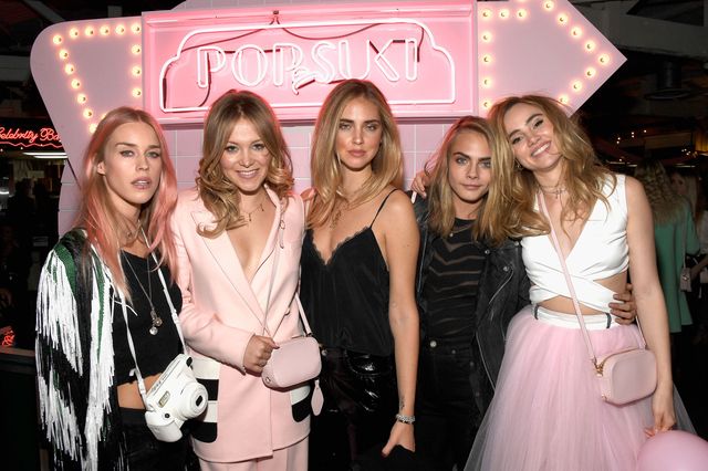 Lady Mary Charteris, Poppy Elizabeth Jamie, Chiara Ferragni, Cara Delevingne & Suki Waterhouse