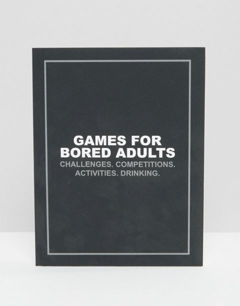 <p>Games for Bored Adults,&nbsp;€ 6,65 - verkrijgbaar via <a href="http://www.asos.com/books/games-for-bored-adults/prd/7048630?iid=7048630&amp;clr=Multi&amp;SearchQuery=&amp;cid=16095&amp;pgesize=204&amp;pge=0&amp;totalstyles=1257&amp;gridsize=3&amp;gridrow=35&amp;gridcolumn=1" target="_blank">ASOS.com</a></p>