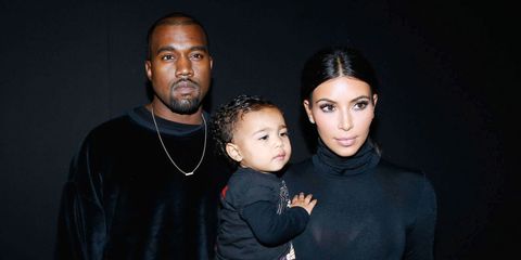 Kim Kardashian, Kanye West & North West