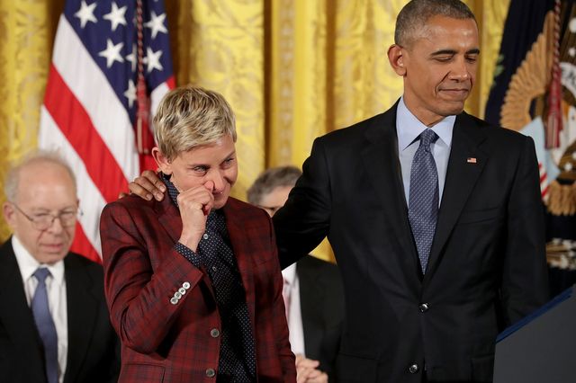 Ellen DeGeneres & president Obama