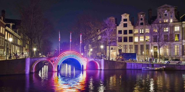 Amsterdam Light Festival 2016 - Bridge of the Rainbow