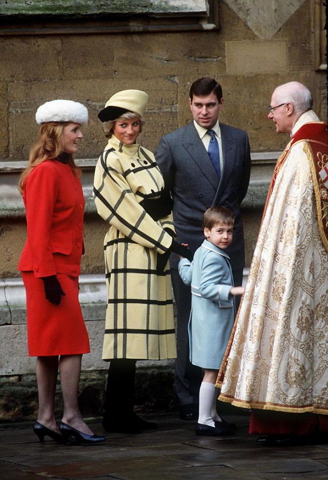 <p>Hats are a must for women, as seen in this very '80s photo of Princess Diana and Sarah Ferguson, the Duchess of York. While Diana's jacket might not be back in style for a while, we do think the young Prince William looks the most timeless of all. </p>