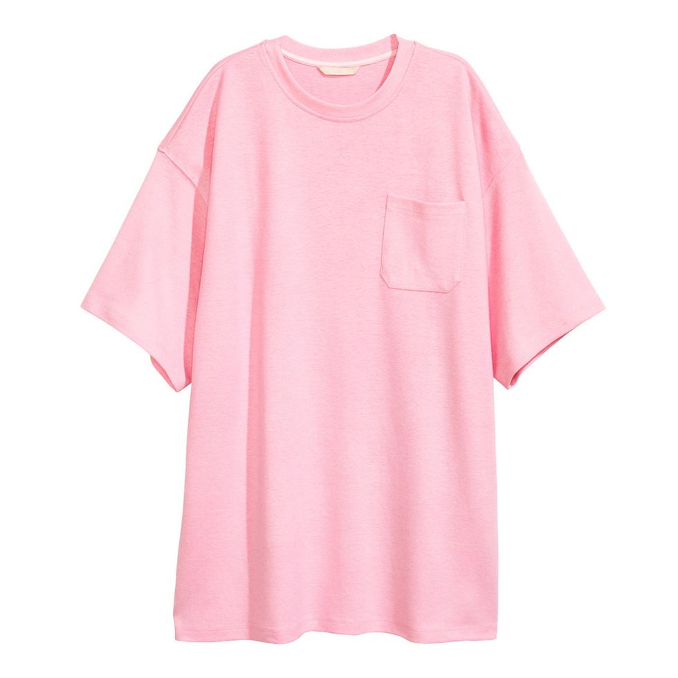 Product, Sleeve, Shoulder, Pink, Magenta, Neck, Peach, Active shirt, Day dress, 