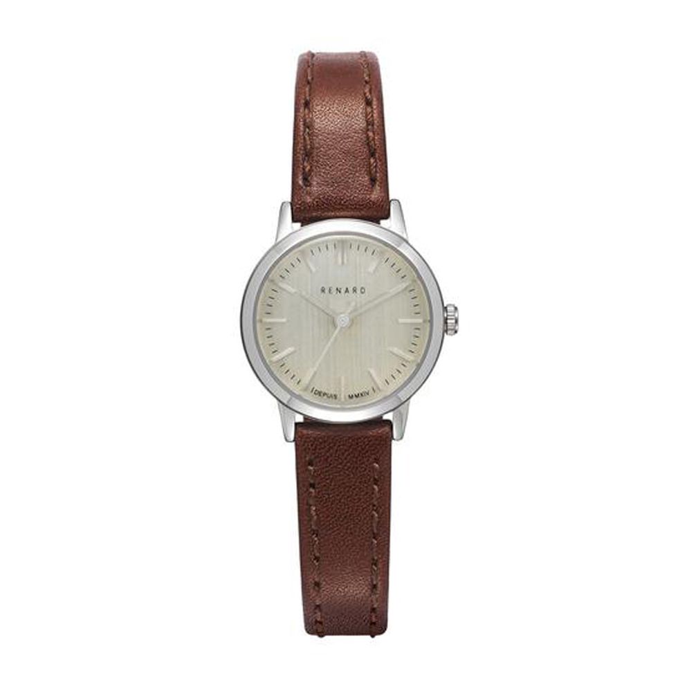 <p>€ 149 - verkrijgbaar via <a href="http://renardwatches.com/collections/women/products/elite-eggshell-silver-veau-tan-small" target="_blank" data-tracking-id="recirc-text-link">renardwatches.com</a><span class="redactor-invisible-space" data-verified="redactor" data-redactor-tag="span" data-redactor-class="redactor-invisible-space"><a href="http://renardwatches.com/collections/women/products/elite-eggshell-silver-veau-tan-small"></a></span></p>