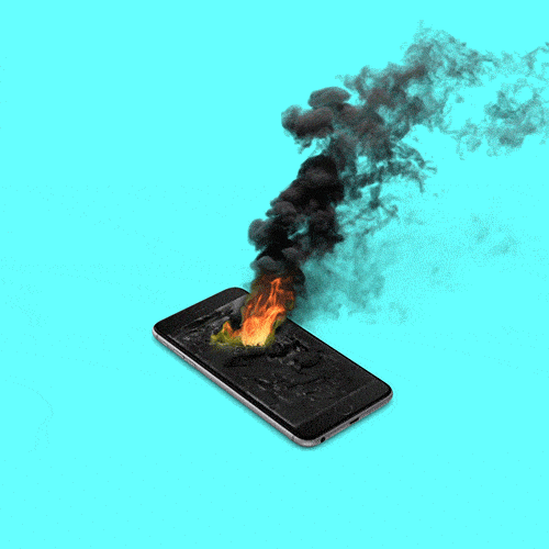 Gadget, Smoke, Fire, Flame, Pollution, Square, 