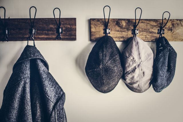 Product, Textile, Style, Earrings, Metal, Iron, Grey, Hobo bag, Clothes hanger, Still life photography, 