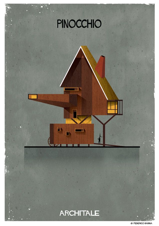 Architale, Federico Babina, huis, sprookjesfiguren, sprookjes