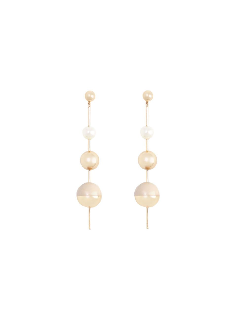 Earrings, Natural material, Body jewelry, Beige, Ivory, Metal, Craft, Pearl, Silver, Circle, 