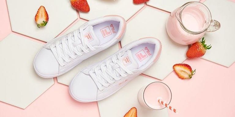 strawberry milk sneakers