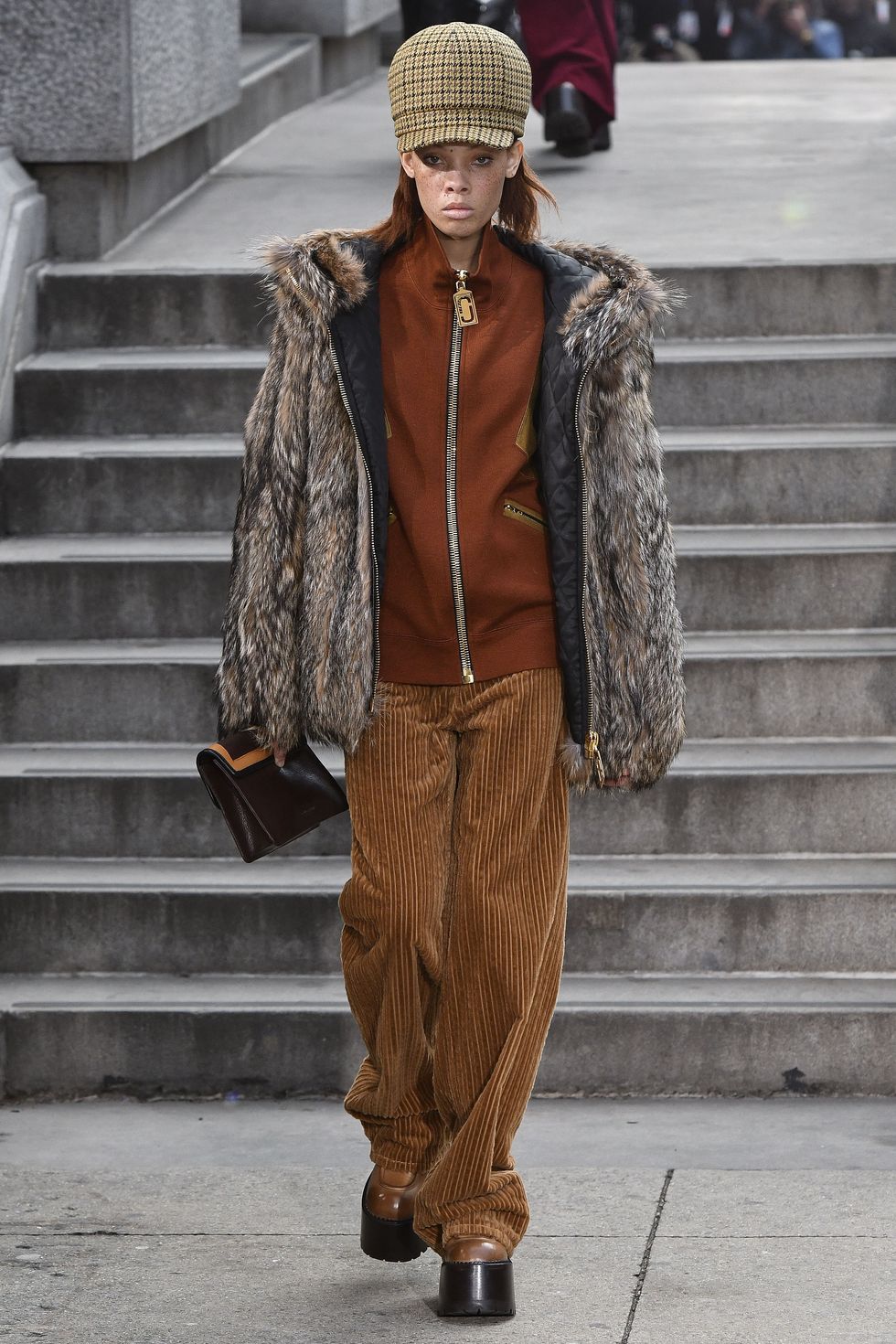 <p>To some people's dismay, corduroys are officially having a moment. We know you're into comfort, which these are, but Marc Jacobs proves they can also be painfully cool as part of a hip-hop-inspired ensemble.&nbsp;</p>