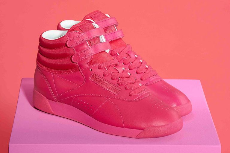 Footwear, Shoe, Product, Red, White, Pink, Magenta, Sneakers, Light, Carmine, 