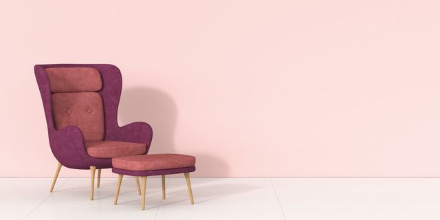 Furniture, Pink, Chair, Purple, Violet, Room, Line, Design, Table, Interior design, 