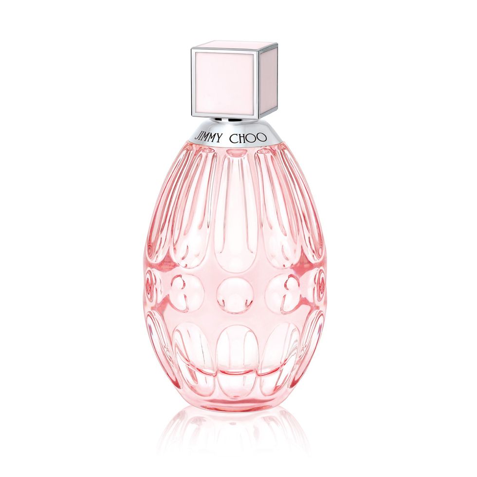 Pink, Glass, Perfume, Bottle, Peach, Barware, Laboratory flask, Sphere, Flask, Incandescent light bulb, 