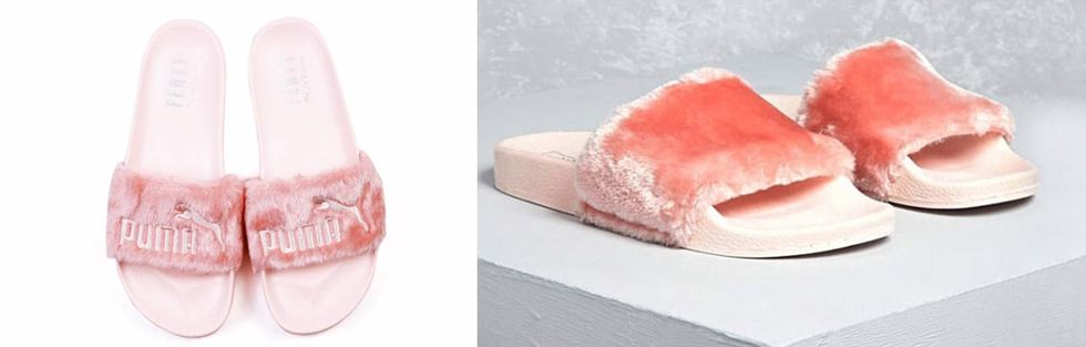 Puma Fur Slide versus Forever 21