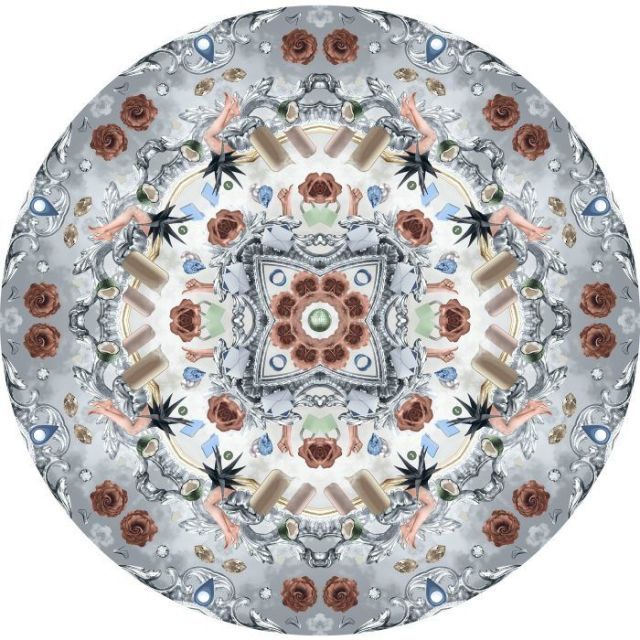 Pattern, Kaleidoscope, Design, Dishware, Tableware, Circle, Symmetry, Plate, Porcelain, 