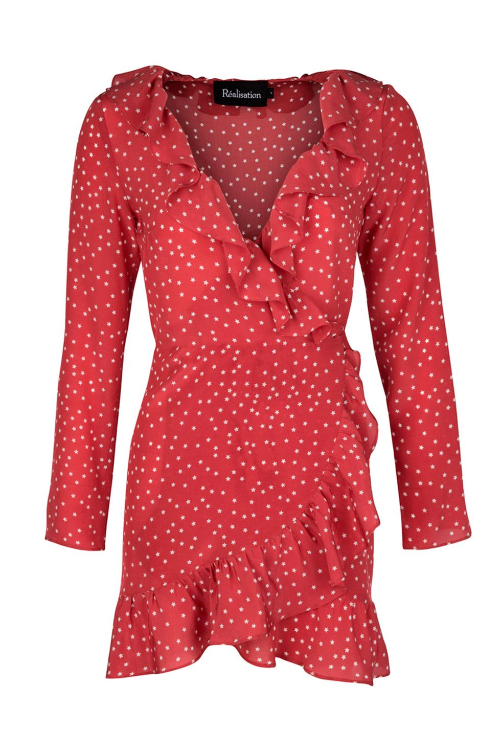 Clothing, Pattern, Sleeve, Pink, Red, Polka dot, Outerwear, Design, Magenta, Dress, 