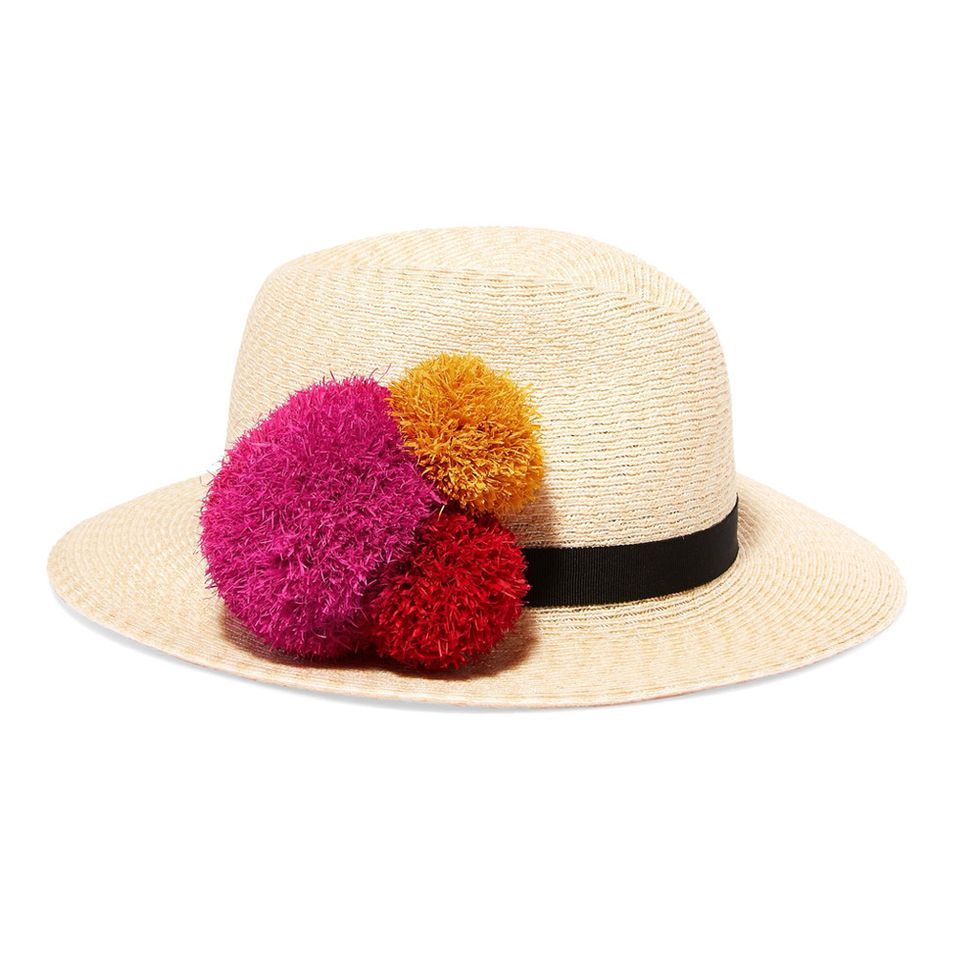 Clothing, Hat, Wool, Pink, Fashion accessory, Yellow, Sun hat, Headgear, Costume accessory, Cap, 