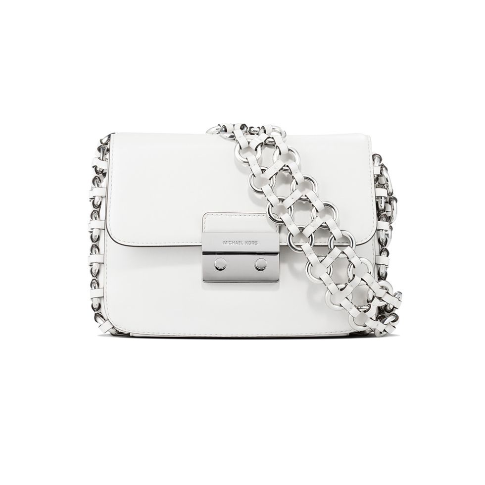 Chain, Bag, Fashion accessory, Handbag, Silver, Metal, Shoulder bag, Platinum, Silver, Satchel, 