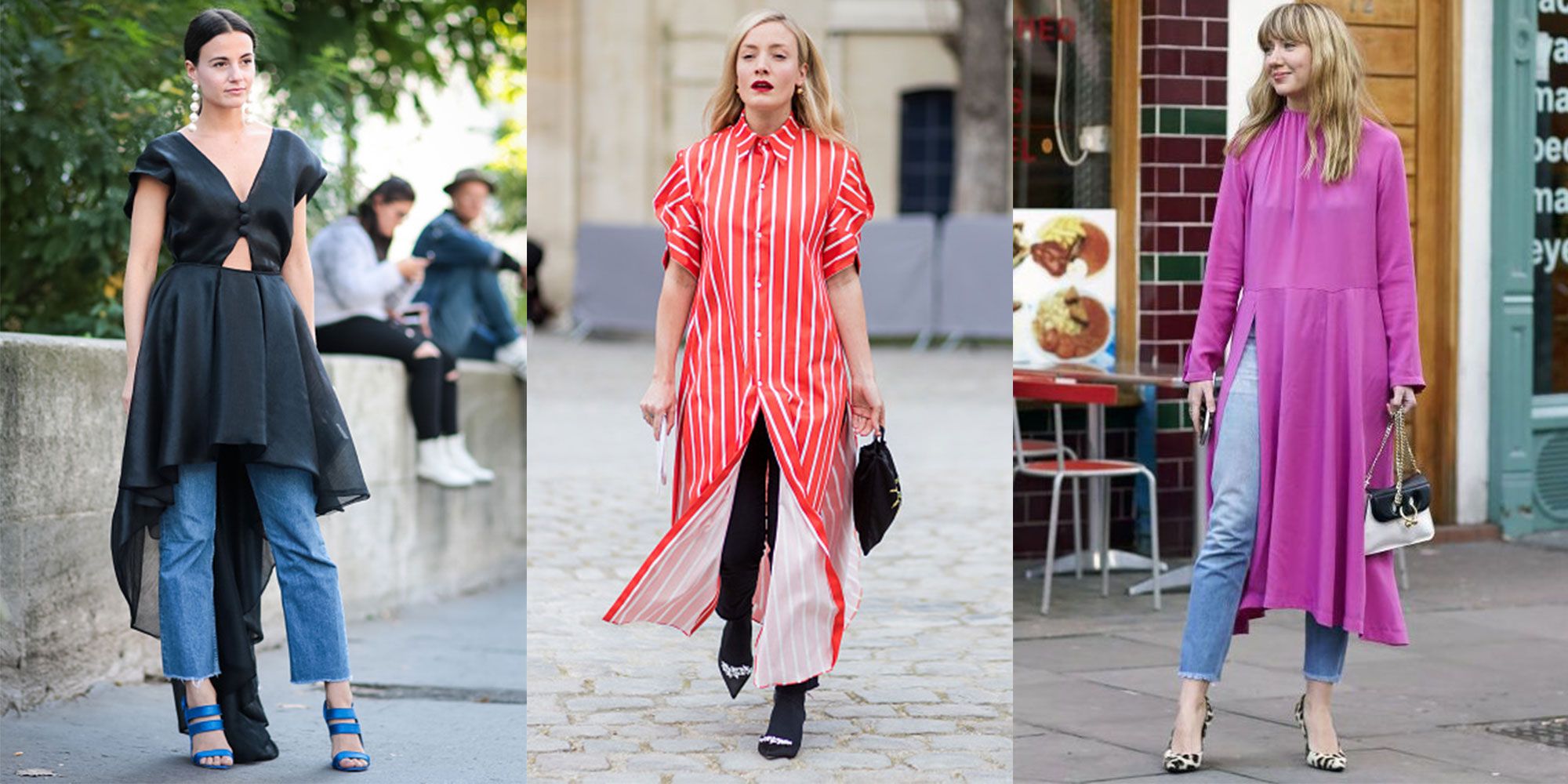 Waterig legering terug Why Dresses Over Jeans Is Fast Becoming A Street Style Favourite