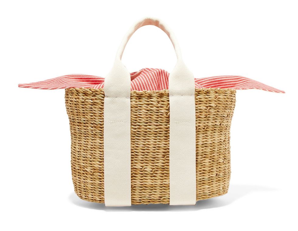 Basket, Wicker, Storage basket, Present, Home accessories, Beige, Picnic basket, Peach, Wedge, 
