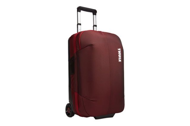 Suitcase, Bag, Red, Hand luggage, Luggage and bags, Baggage, Rolling, Wheel, 