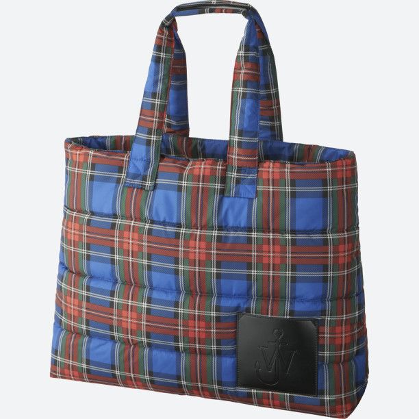 Blue, Plaid, Product, Brown, Pattern, Tartan, Textile, Red, White, Bag, 