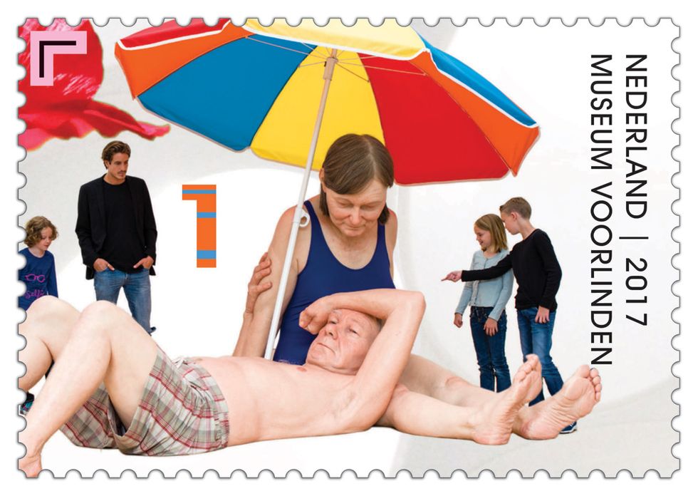 Ron Mueck, Couple under an umbrella (2013)