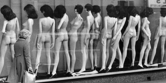 Standing, Mannequin, Room, Photography, Team, Black-and-white, 