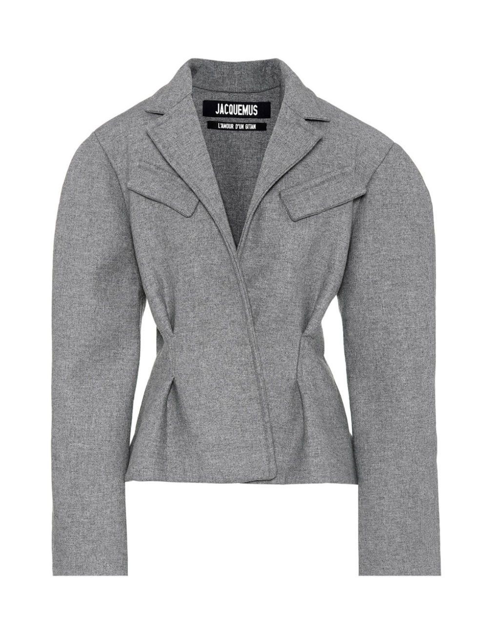 Clothing, Outerwear, Jacket, Blazer, Sleeve, Grey, Top, Sweater, Beige, Collar, 