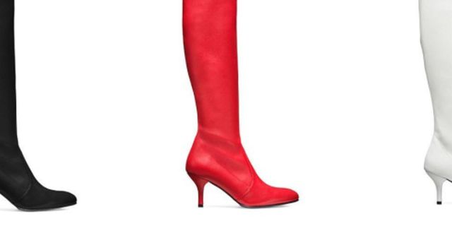 Footwear, High heels, Red, Boot, Knee-high boot, Shoe, Leg, Riding boot, 
