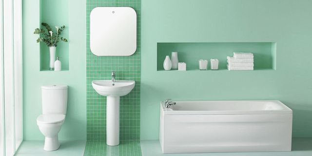 Bathroom, Turquoise, Room, Plumbing fixture, Bathroom accessory, Bathroom sink, Wall, Tap, Tile, Bathroom cabinet, 