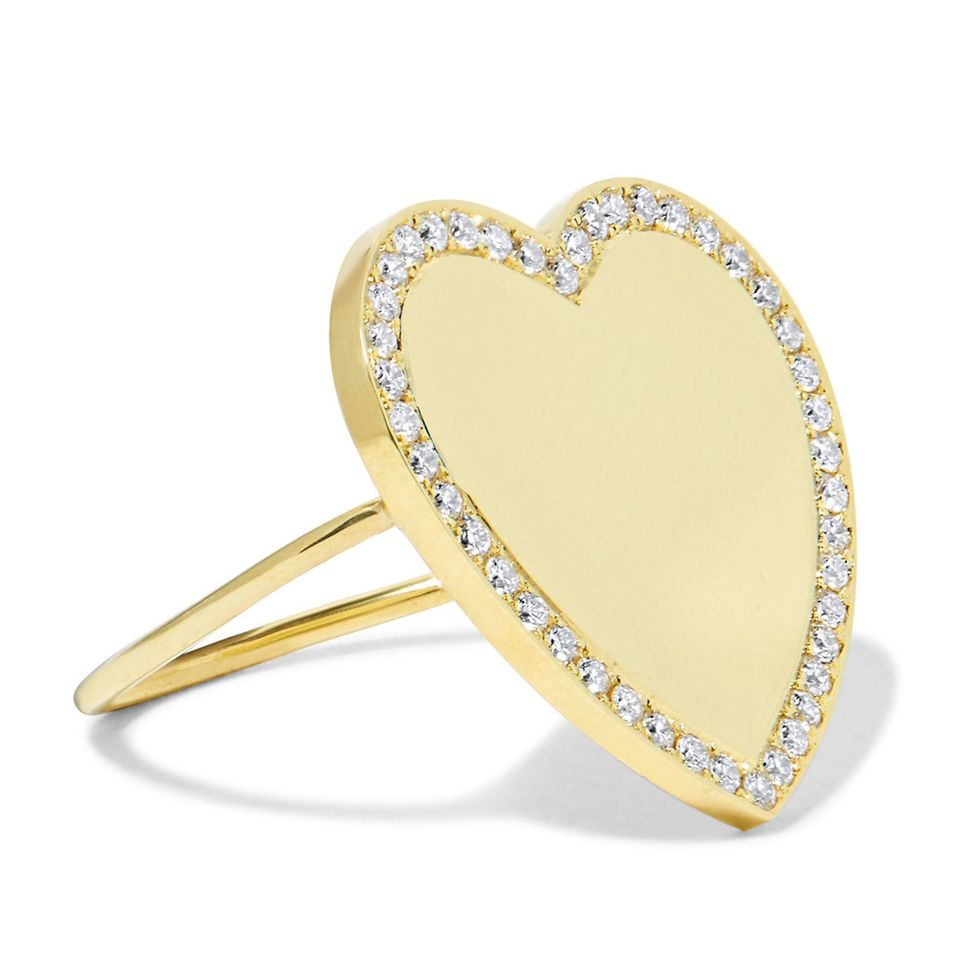 Jewellery, Fashion accessory, Heart, Body jewelry, Diamond, Engagement ring, Ring, Gemstone, Heart, Ear, 