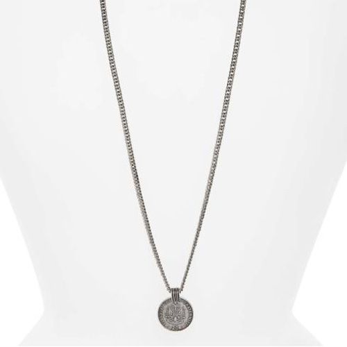 Necklace, Pendant, Locket, Jewellery, Fashion accessory, Body jewelry, Chain, Silver, Metal, Silver, 