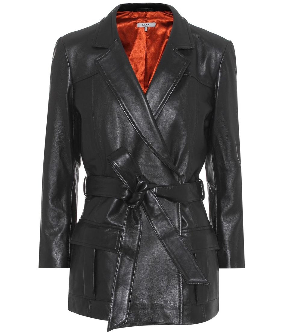 Clothing, Outerwear, Jacket, Leather, Leather jacket, Sleeve, Blazer, Coat, Collar, Textile, 