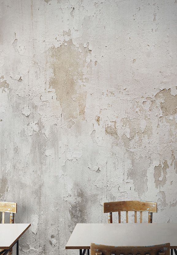 Wall, Wallpaper, Plaster, Room, Concrete, Furniture, Material property, Table, Floor, Architecture, 