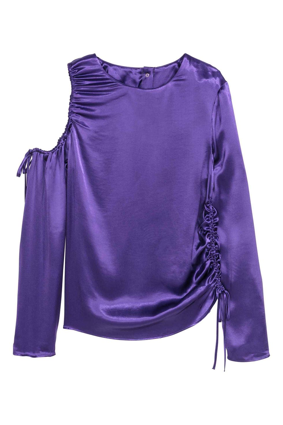 Clothing, Violet, Purple, Sleeve, Satin, Shoulder, Blouse, Magenta, Outerwear, Neck, 