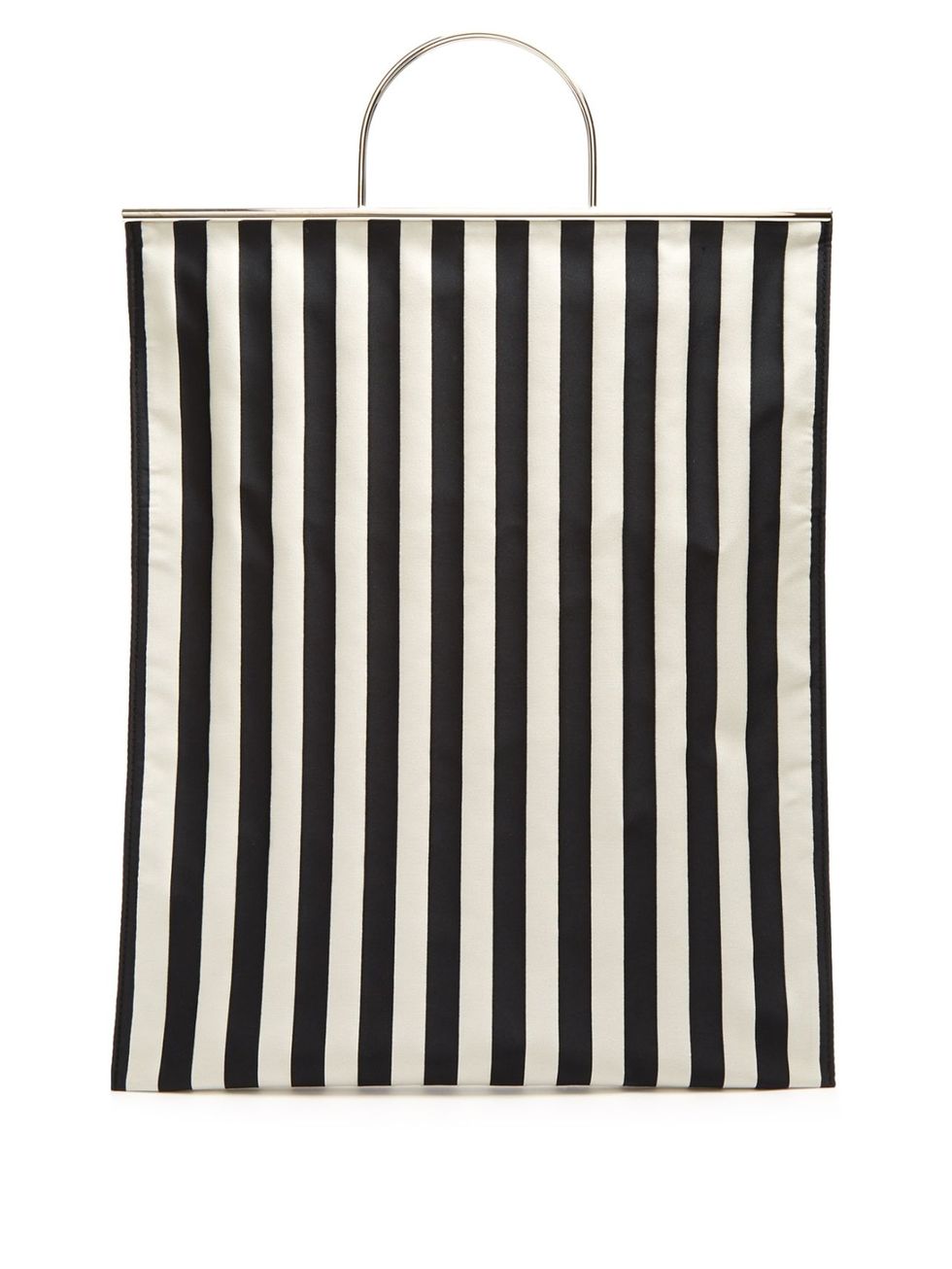 White, Product, Bag, Handbag, Black-and-white, Textile, Shopping bag, Rectangle, Linens, Style, 