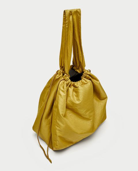Bag, Handbag, Yellow, Shoulder bag, Fashion accessory, Hobo bag, Tote bag, Beige, 